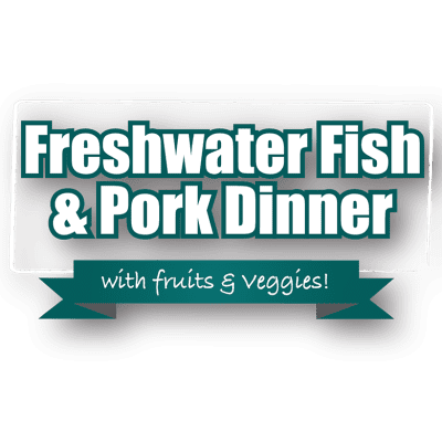 Perfectly Raw Freshwater Fish and Pork 32 Lb
